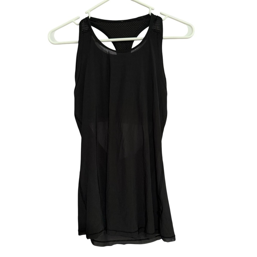 Lululemon Black razorback Bra + Tank Size 4